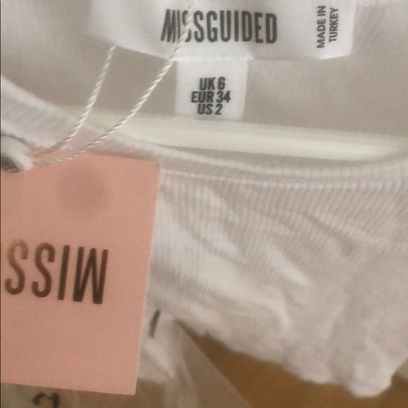 White Rib Sleeveless Crop Top - Picture 6 of 7